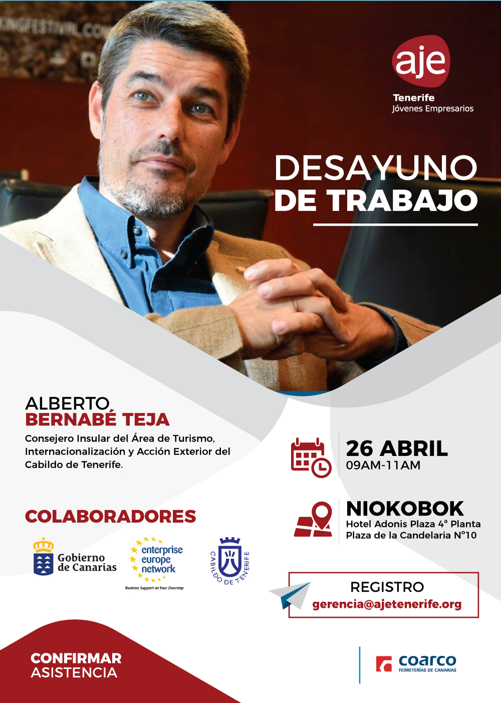 Desayuno de trabajo Alberto Bernabé